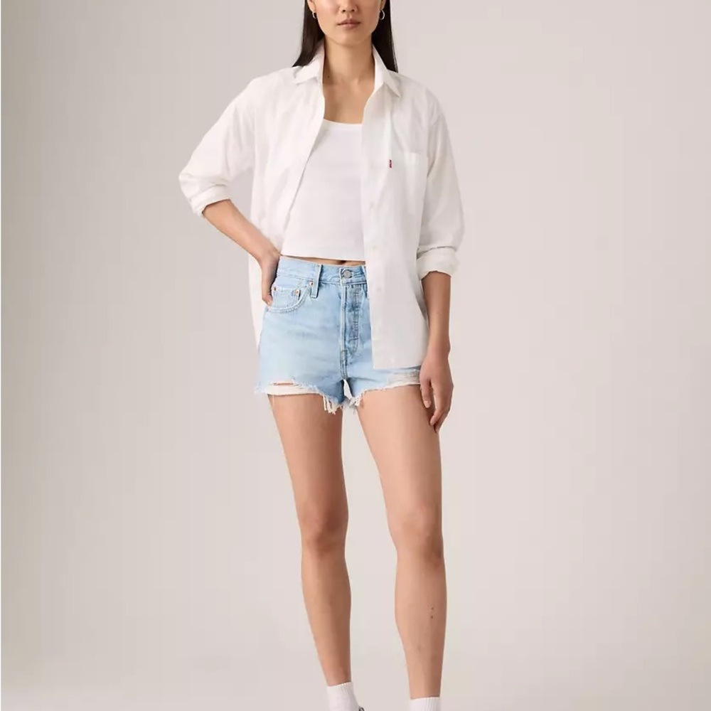 NWOT 501® ORIGINAL FIT HIGH RISE WOMEN'S SHORTS size 27